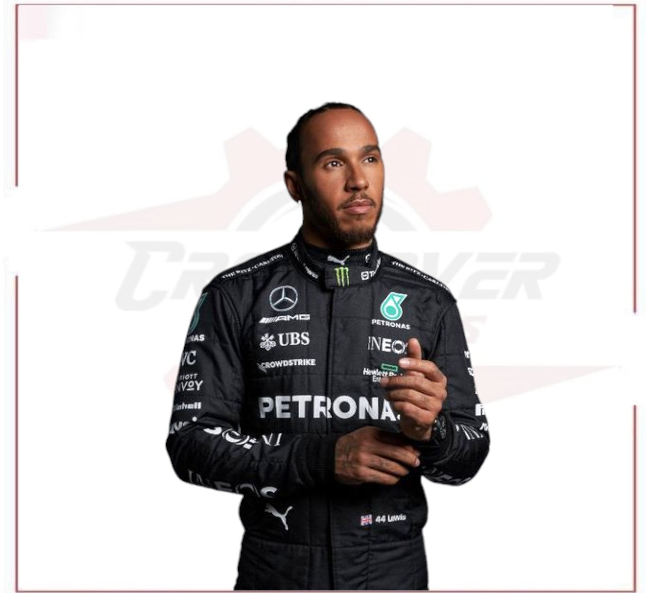 2023 Lewis Hamilton Mercedes AMG F1 Race Suit CROSSOVER RACEWEARS