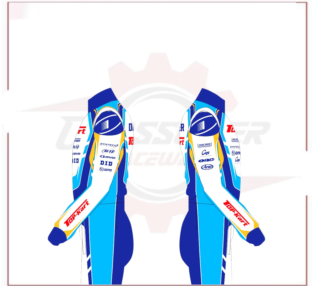 New 2023 Top Kart Racing Suit CROSSOVER RACEWEARS