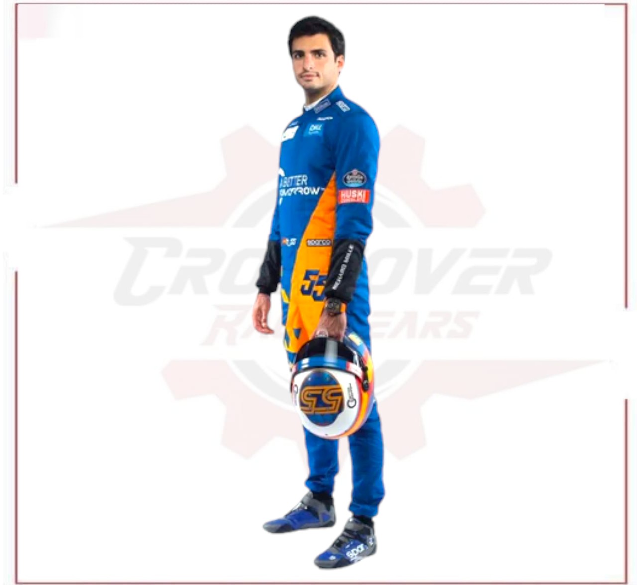 New 2019 Carlos Sainz McLaren F1 Racing Suit - CROSSOVER RACEWEARS 