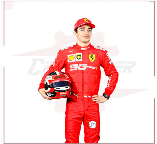 Charles Leclerc Scuderia Ferrari F1 Racing Suit CROSSOVER RACEWEARS