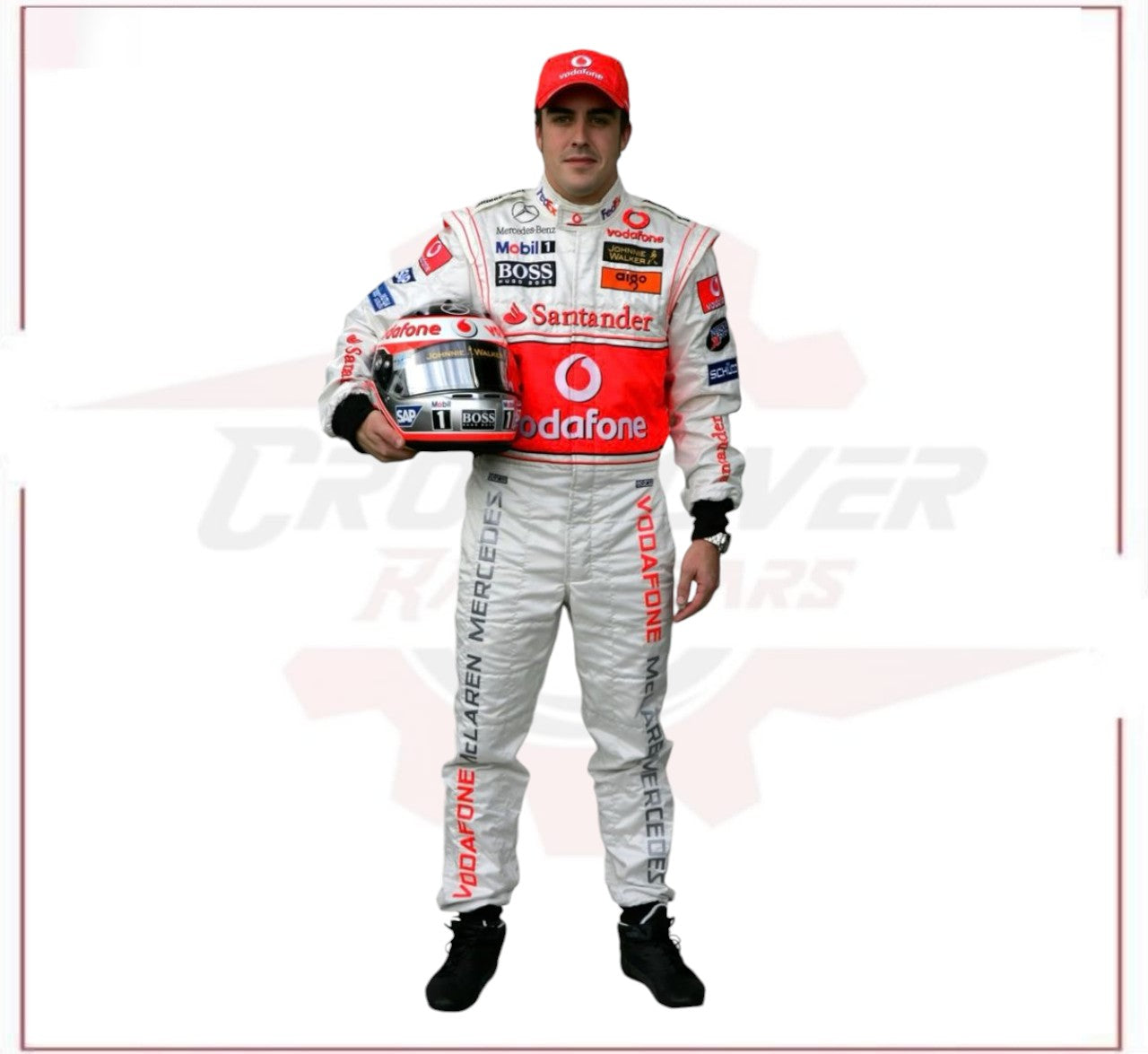 2007 Fernando Alonso McLaren F1 Embroidered Racing Suit CROSSOVER RACEWEARS