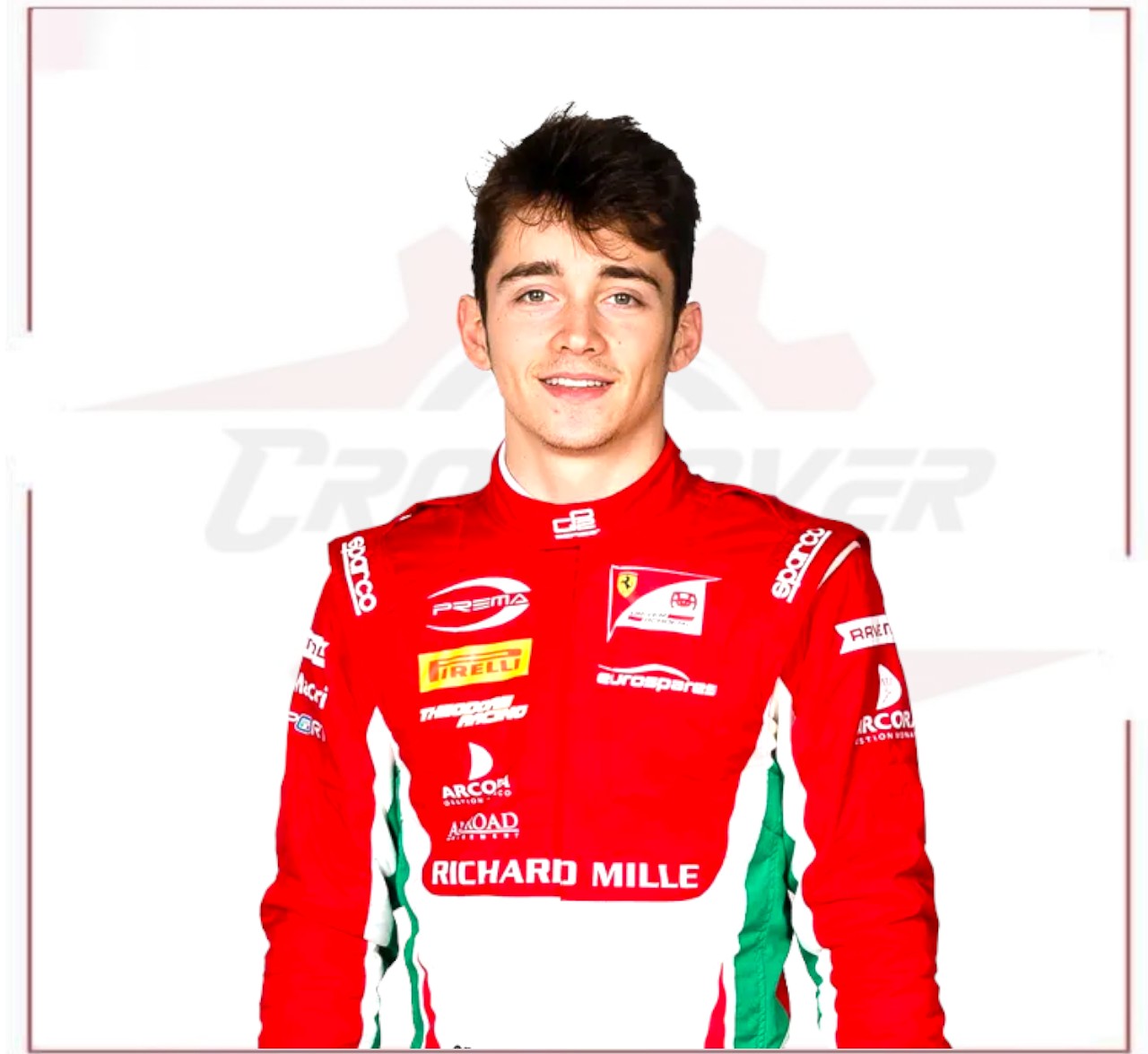 Charles Leclerc 2017 Formula 2 Race Suit Prema Power Team CROSSOVER RACEWEARS