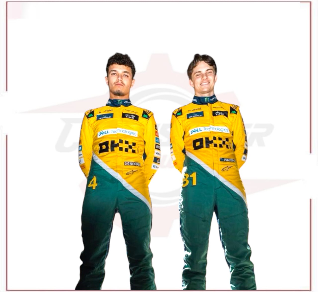 2024 New McLaren Oscar Piastri F1 Team Race Suit CROSSOVER RACEWEARS