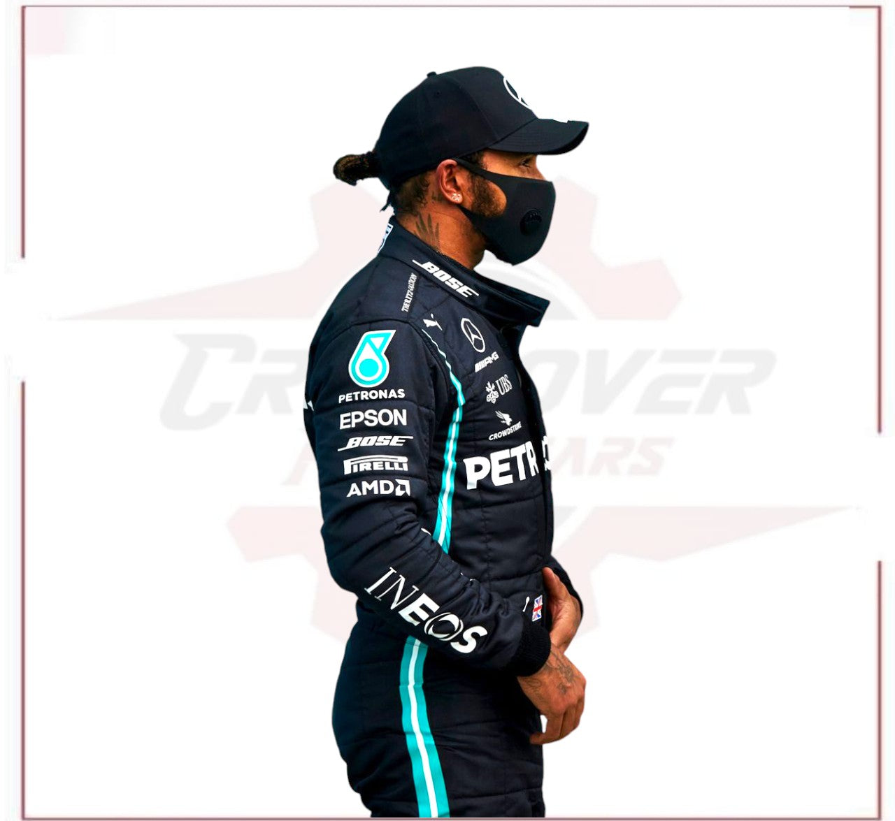 2021 Lewis Hamilton Mercedes F1 Replica Race Suit CROSSOVER RACEWEARS
