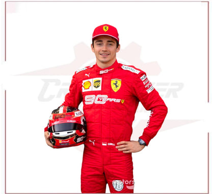 Charles Leclerc Scuderia Ferrari F1 Racing Suit CROSSOVER RACEWEARS