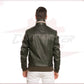 Bomber KiWey - Men’s Bomber Green genuine leather CROSSOVER RACEWEARS