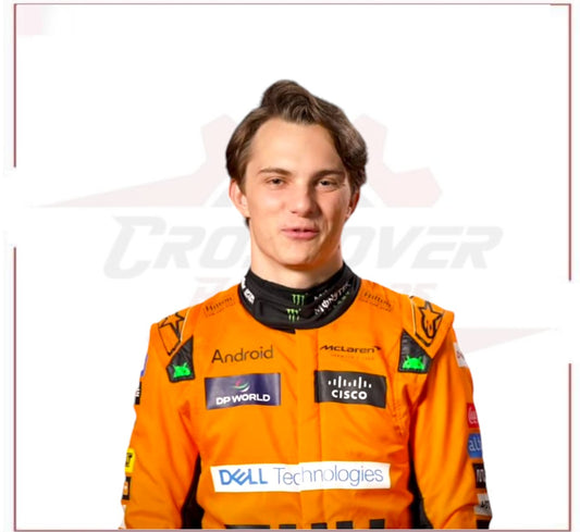 2024 New Oscar Piastri F1 McLaren Team Race Suit CROSSOVER RACEWEARS
