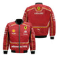 Charles Leclerc F1 Ferrari 2024 Vintage Racing Jacket