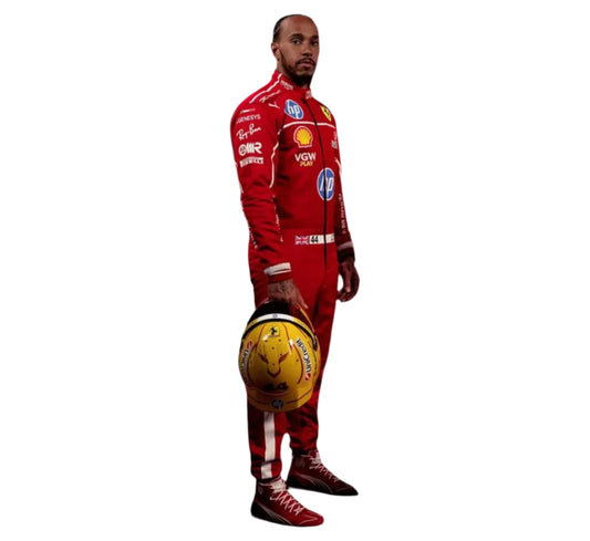 Lewis Hamilton Unveil 2025 Scuderia Ferrari HP Race Suit