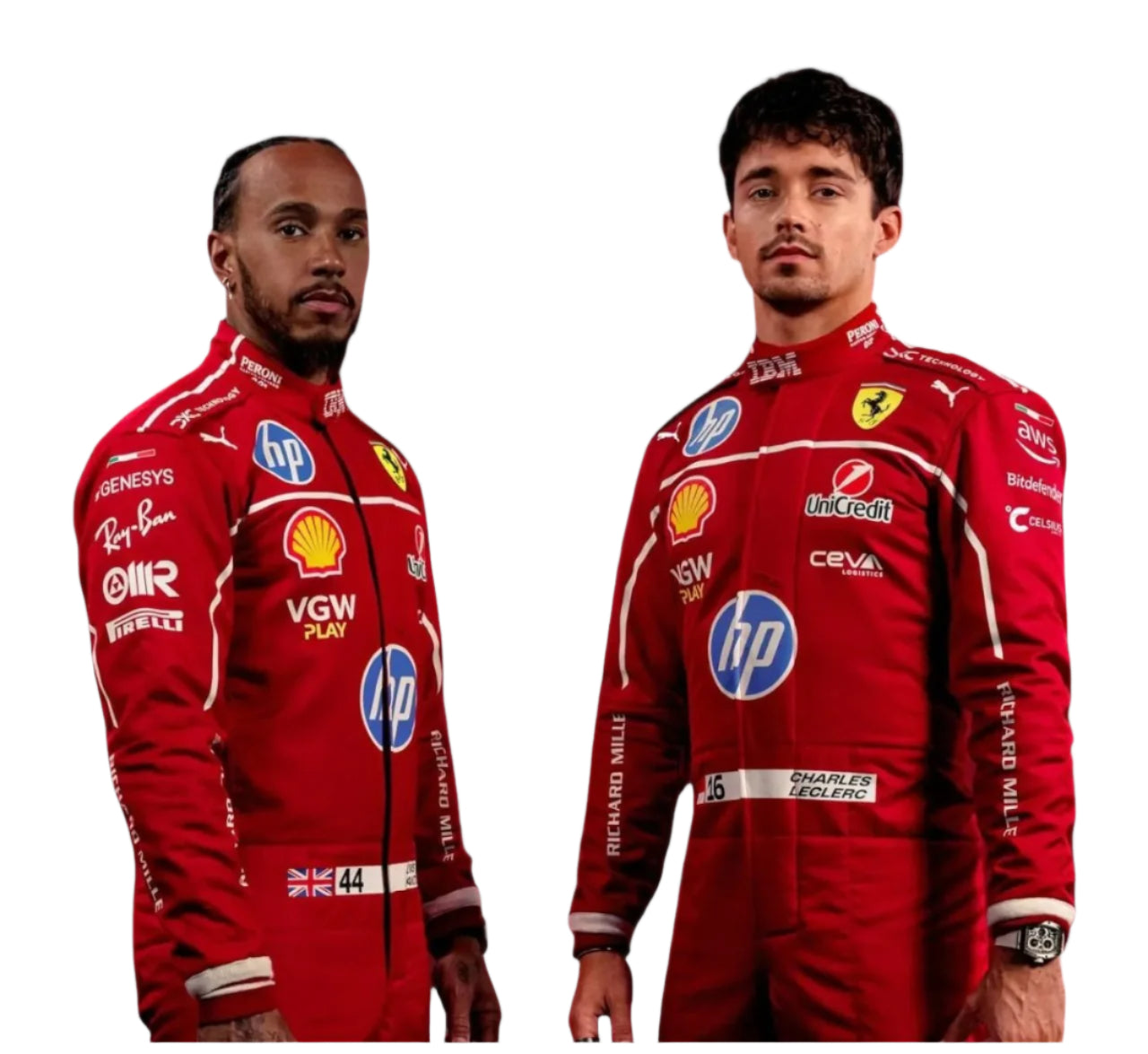 Lewis Hamilton Unveil 2025 Scuderia Ferrari HP Race Suit
