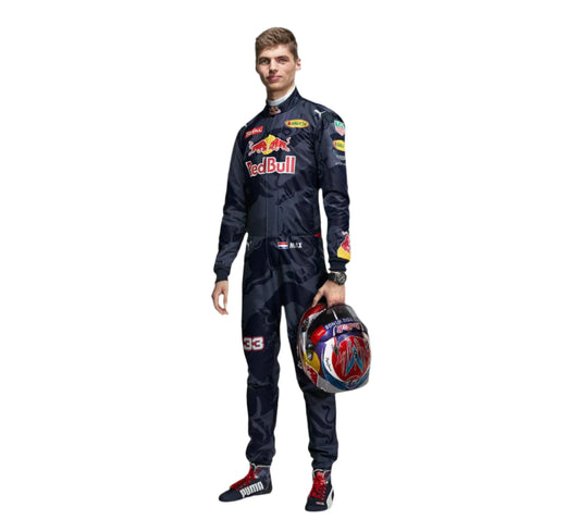 Max Verstappen 2016 F1 Race Red Bull Racing Suit