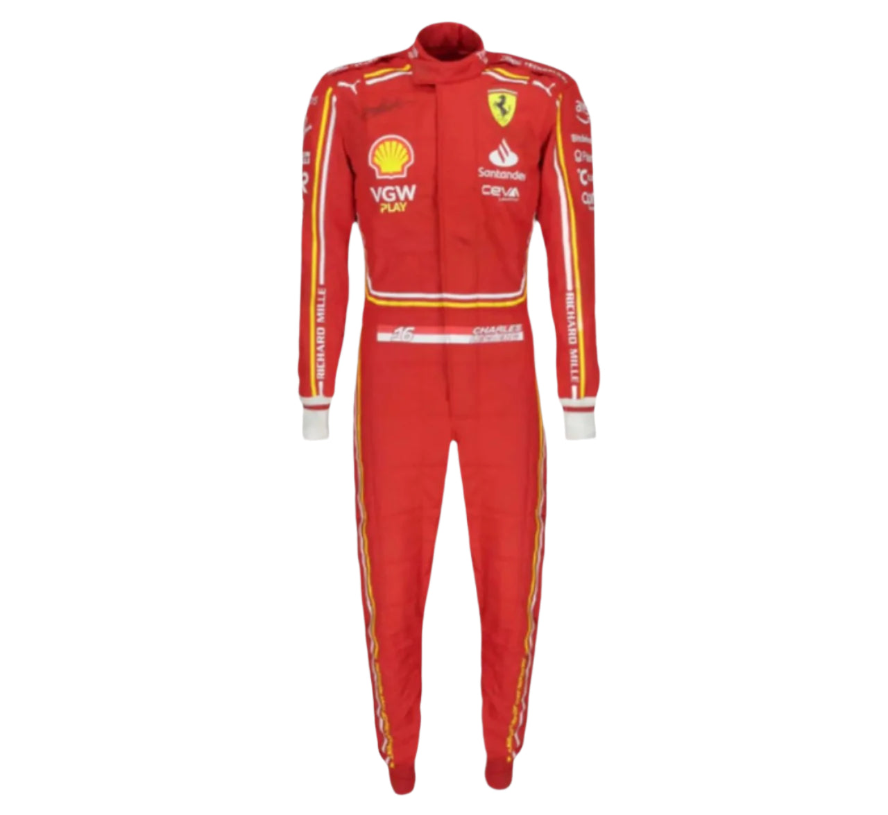 New Charles Leclerc 2024 Scuderia Ferrari F1 Team Racing Suit