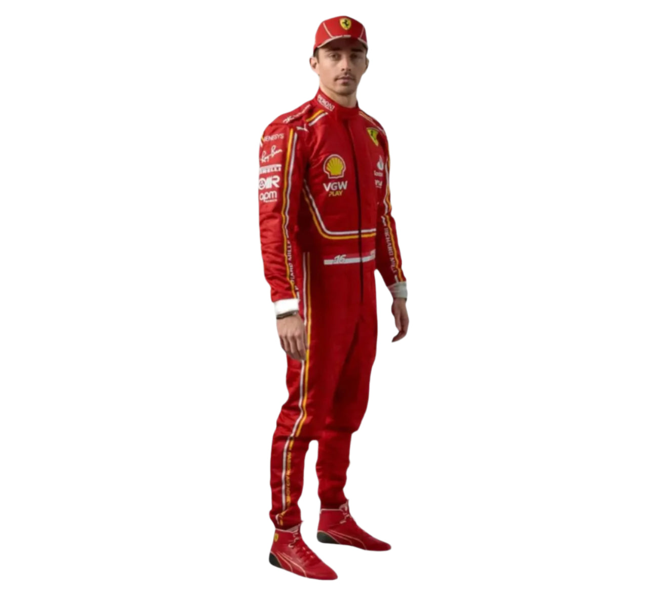 New Charles Leclerc 2024 Scuderia Ferrari F1 Team Racing Suit