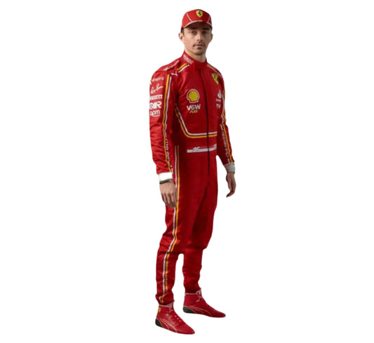 New Charles Leclerc 2024 Scuderia Ferrari F1 Team Racing Suit