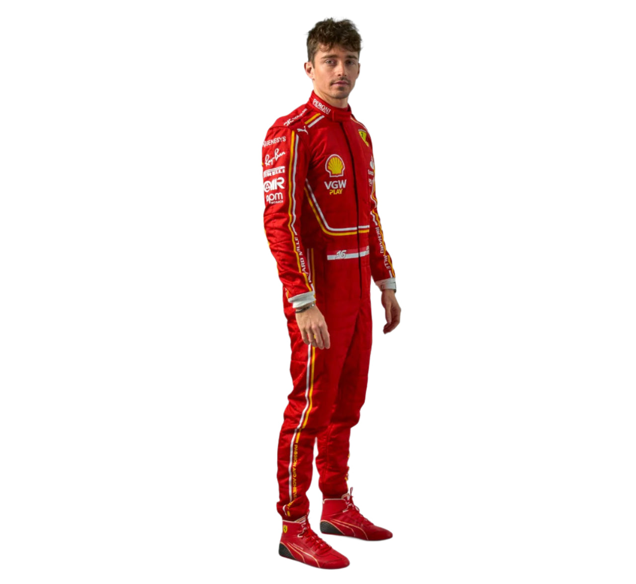 New Charles Leclerc 2024 Scuderia Ferrari F1 Team Racing Suit
