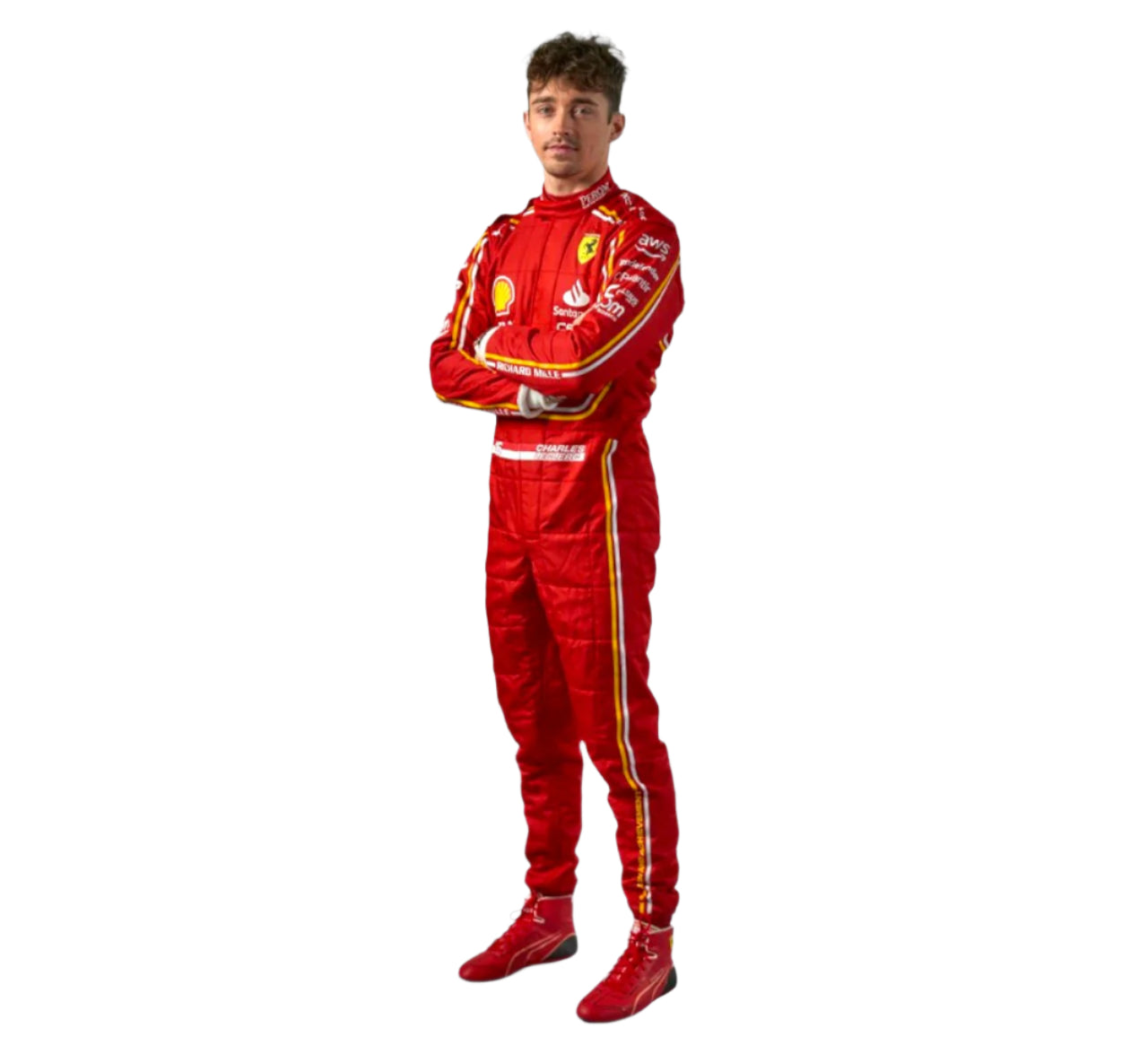 New Charles Leclerc 2024 Scuderia Ferrari F1 Team Racing Suit