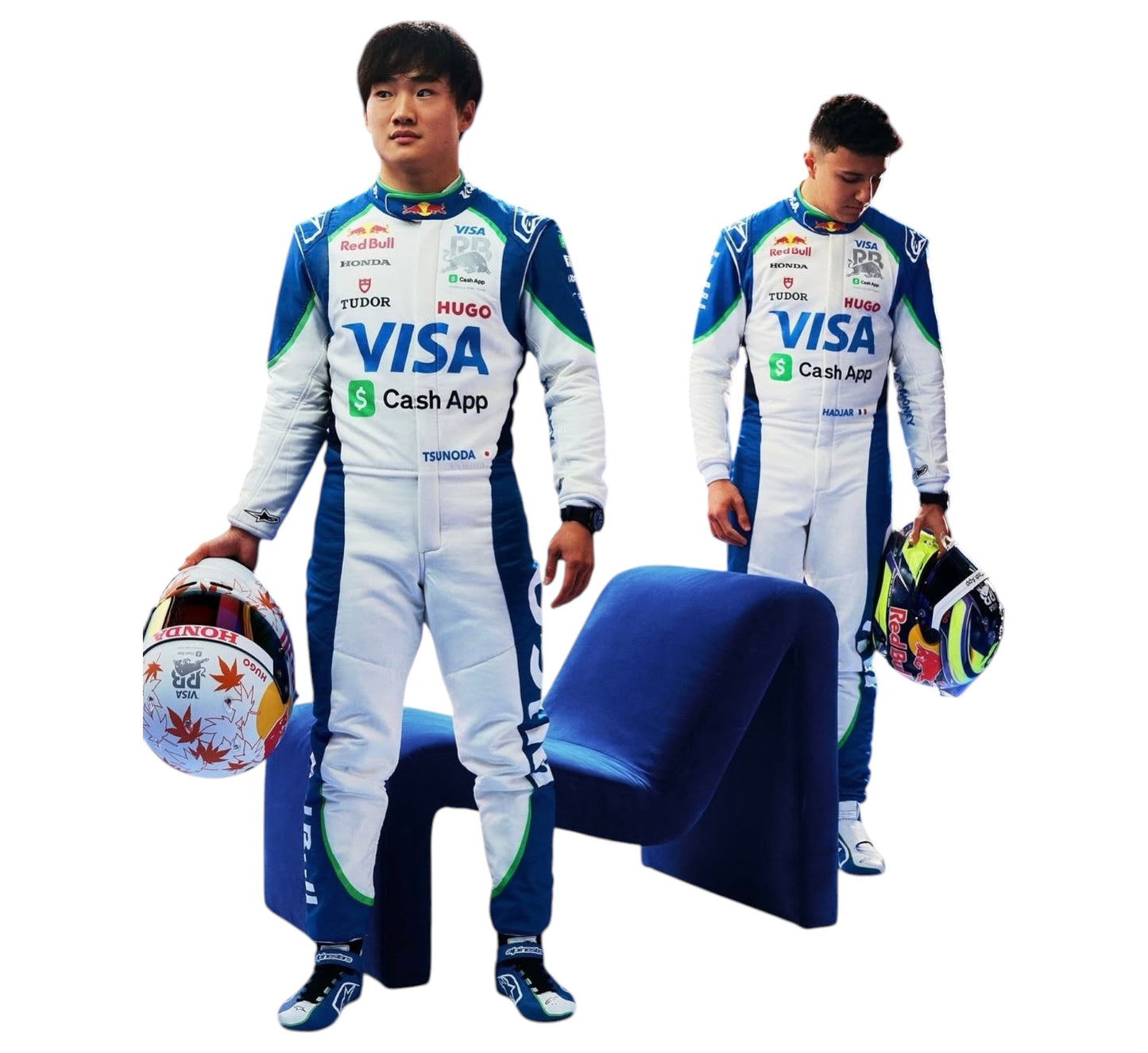 VCARB Unveils 2025 Race Suits For Yuki Tsunoda And Isack Hadjar