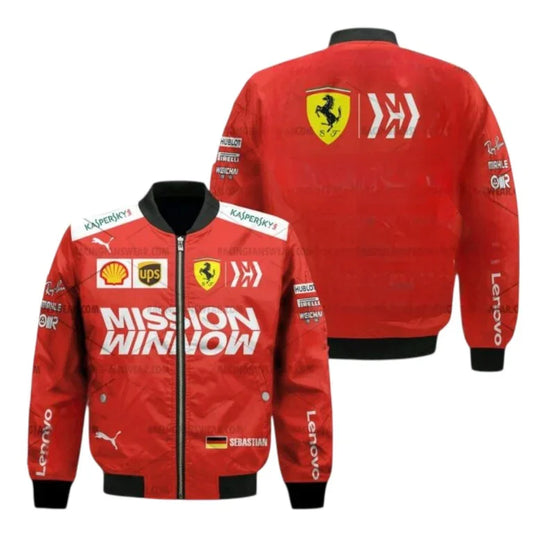 Sebastian Vettel F1 Racing 2019 Mission Winnow Ferrari Vintage Jacket
