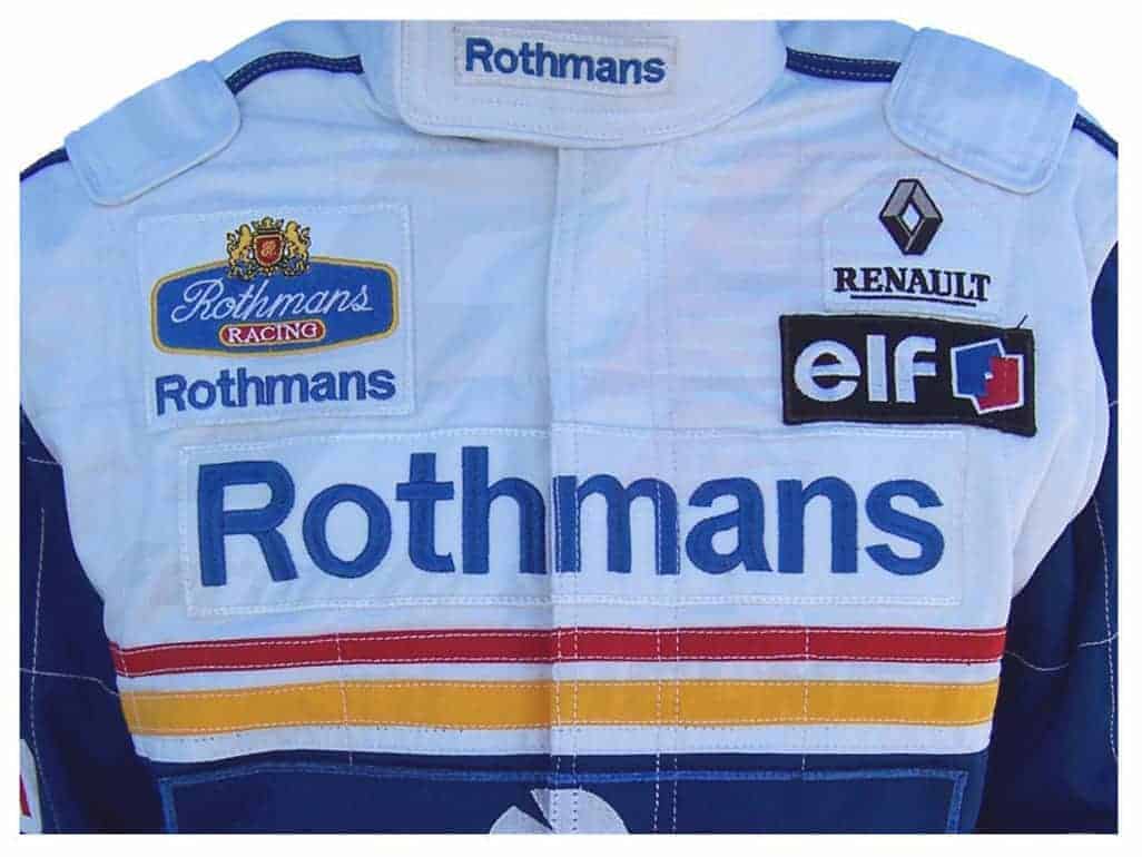 Ayrton Senna Rothmans 1994 Racing Suit Team Williams F1 Rothmans