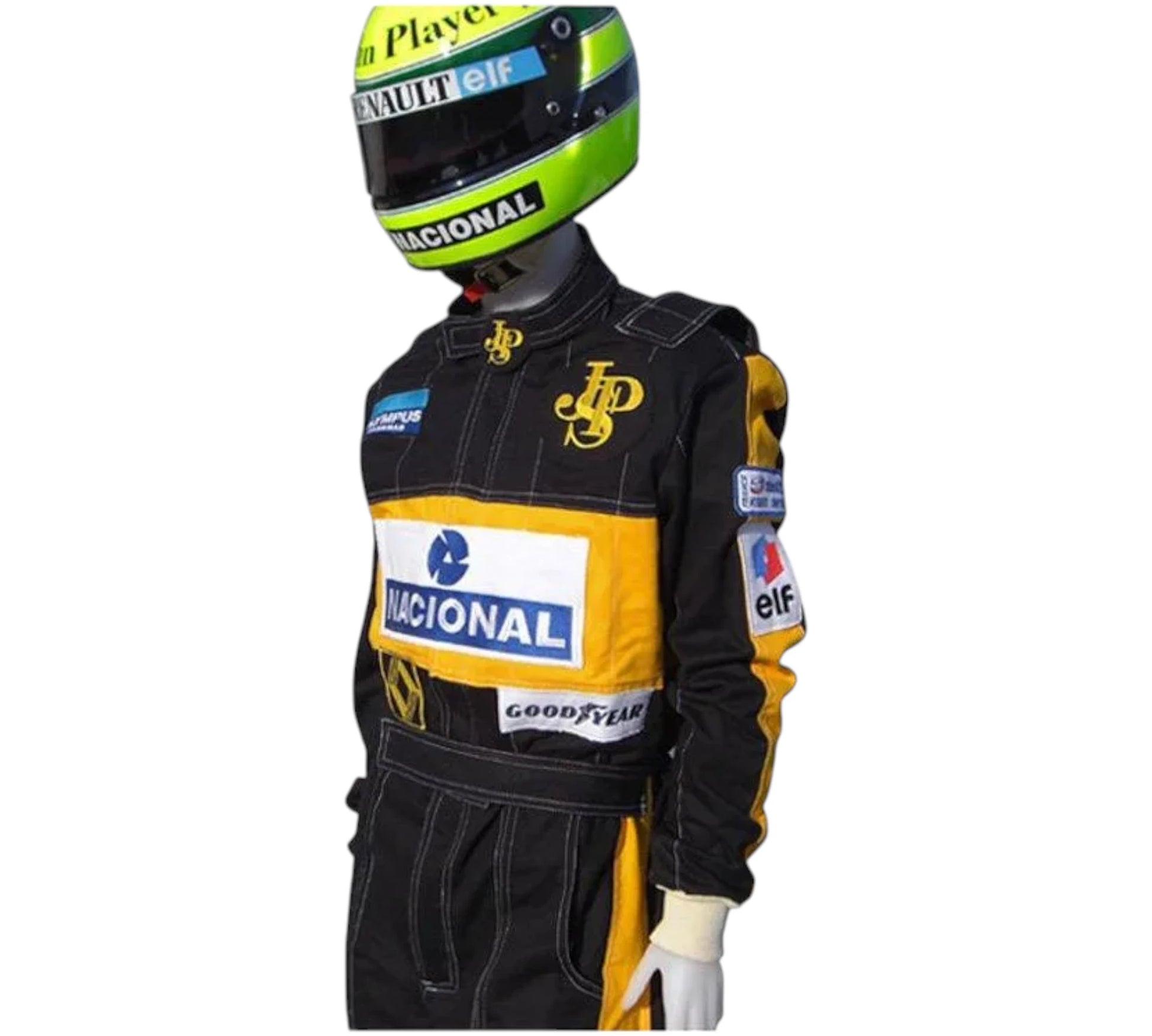 Ayrton Senna 1985 F1 Racing Suit Replica / Team Lotus
