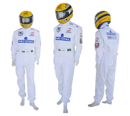 Ayrton Senna 1993 PARIS BERCY Replica Racing Suit
