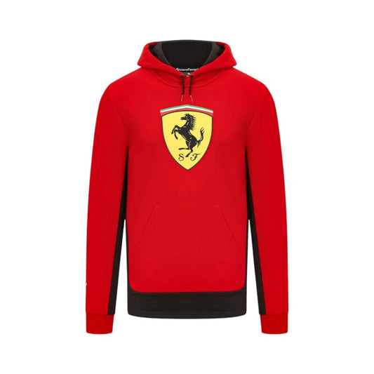 Red hoodie with Ferrari logo on a white background