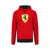 Red hoodie with Ferrari logo on a white background