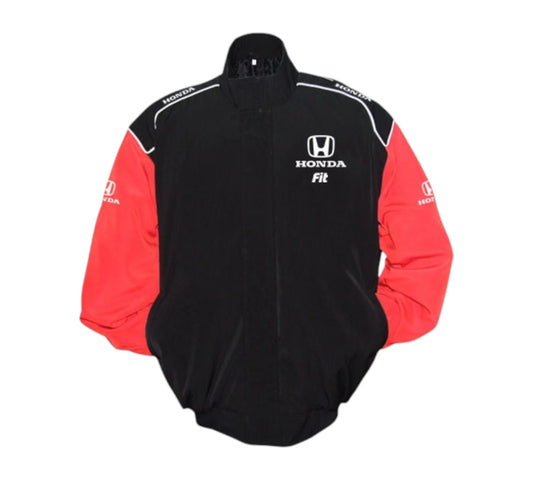 Honda Fit Racing Jacket Black and Red
