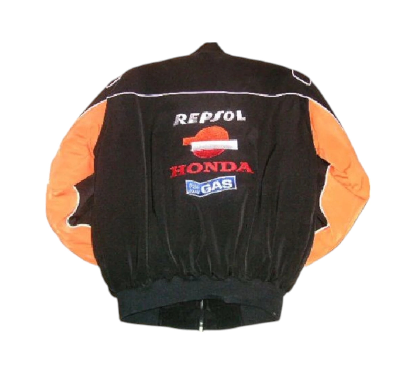Honda Racing Sublimation Jacket – Black with Orange Accents:
