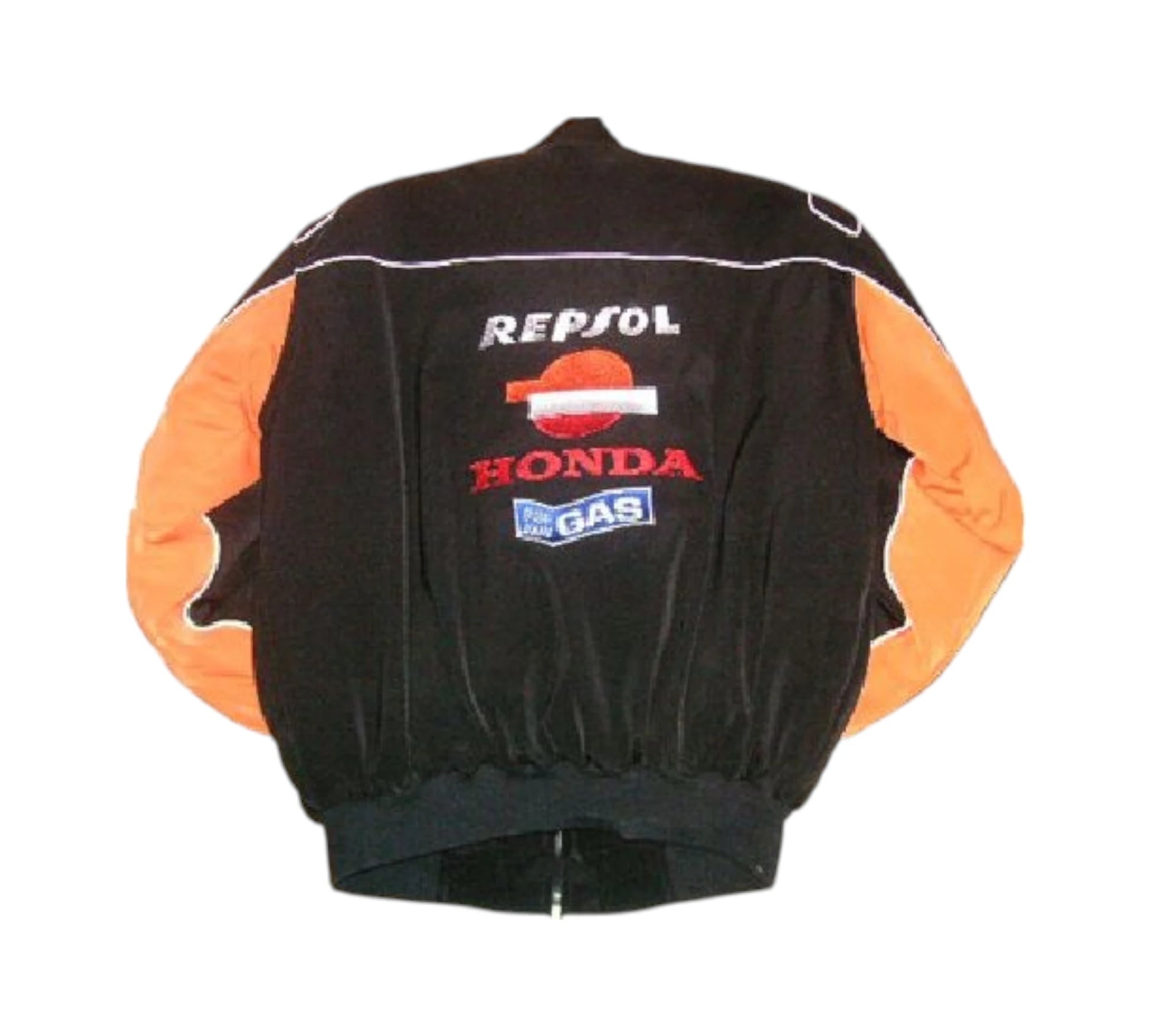 Honda Racing Sublimation Jacket – Black with Orange Accents:
