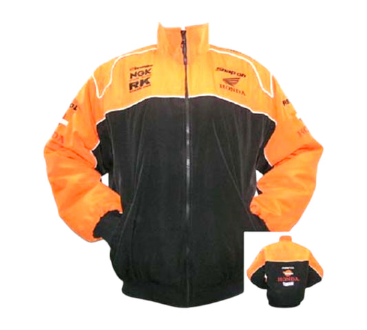 Honda Repsol Racing Jacket Orange on Black
