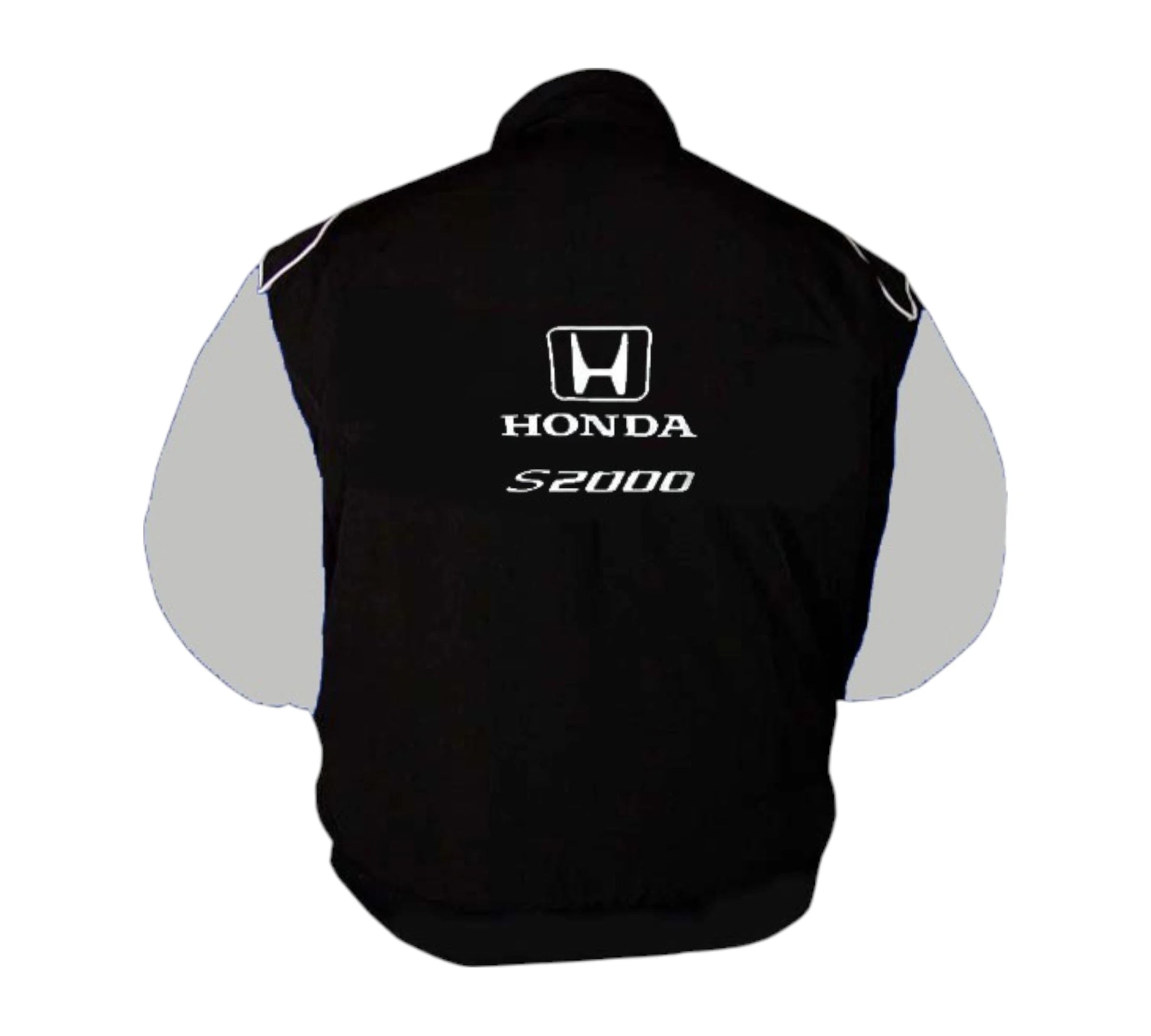 Honda S2000 Racing Jacket Black and Light Gray
