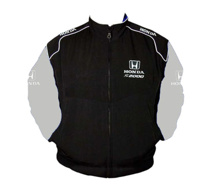 Honda S2000 Racing Jacket Black and Light Gray
