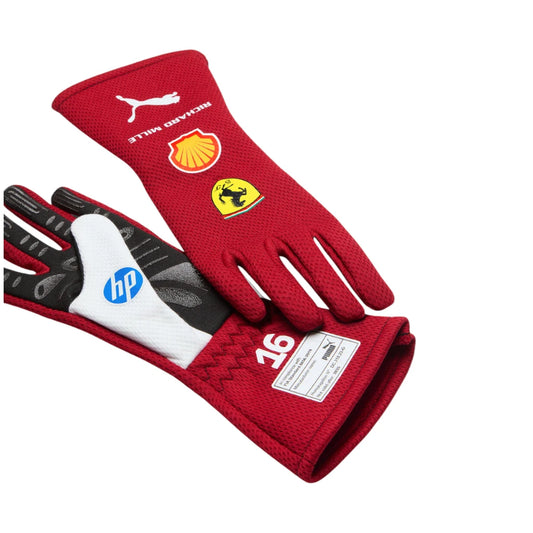 Charles Leclerc Puma racing gloves for Scuderia Ferrari