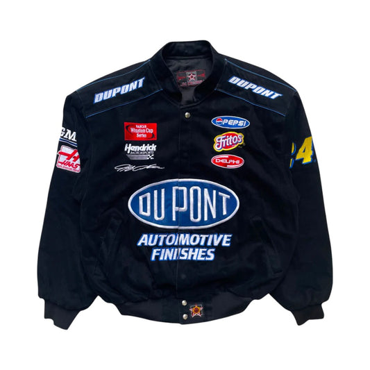 Vintage DuPont Black Nascar Racing Jacket