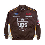 Vintage UPS Brown Nascar Racing Jacket