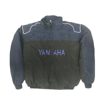 Yamaha Motorcycle Racing Jacket Dark Blue and Black