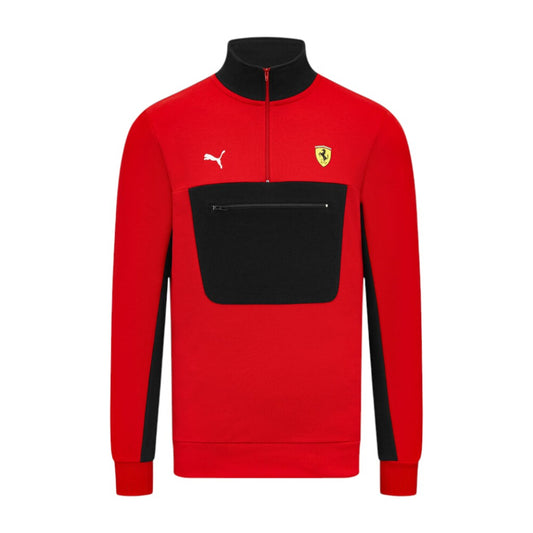 Scuderia Ferrari F1 Logo 1/4 Zip Sweater