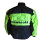 Kawasaki Motorcycle Jacket Black and Green