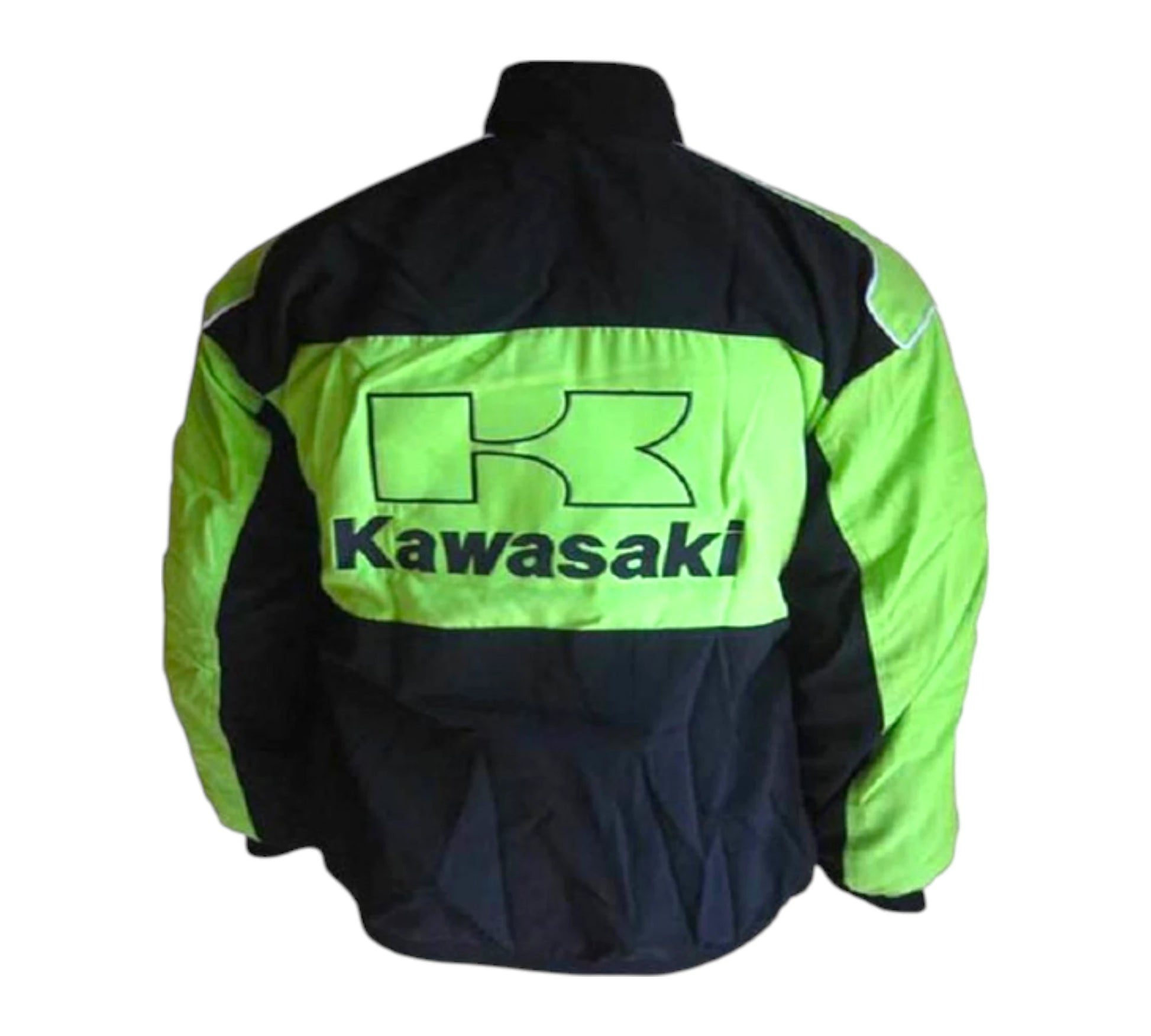 Kawasaki Motorcycle Jacket Black and Green