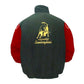 Green and red jacket with Lamborghini logo on a white background