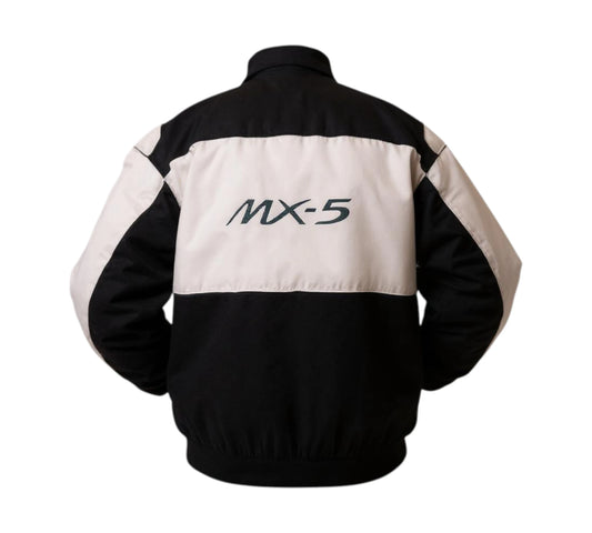 Mazda MX-5 Racing Jacket Black and White