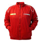 Red jacket with Mazda logo on a white background