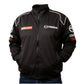 Black jacket with Mazda logos on a white background