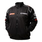 Black jacket with Mazda logo on a white background