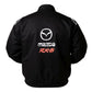 Black jacket with Mazda RX-8 logo on a white background