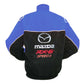 Blue and black jacket with Mazda RX-8 Speed3 logo on a white background