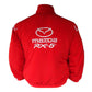Red jacket with Mazda RX-8 logo on a white background