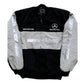 Mercedes-Benz AMG jacket with black, gray, and white design on a white background