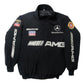 Black jacket with Mercedes-Benz and AMG logos on a white background